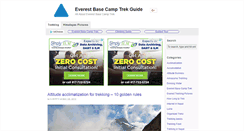 Desktop Screenshot of everestbasecamptrekguide.com